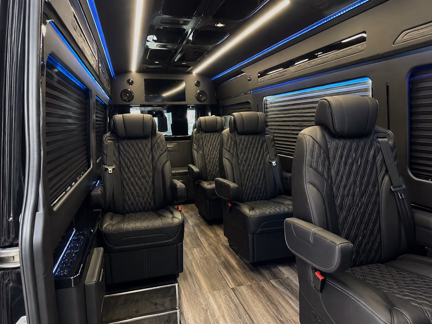 alhambra wedding transportation onboard seating